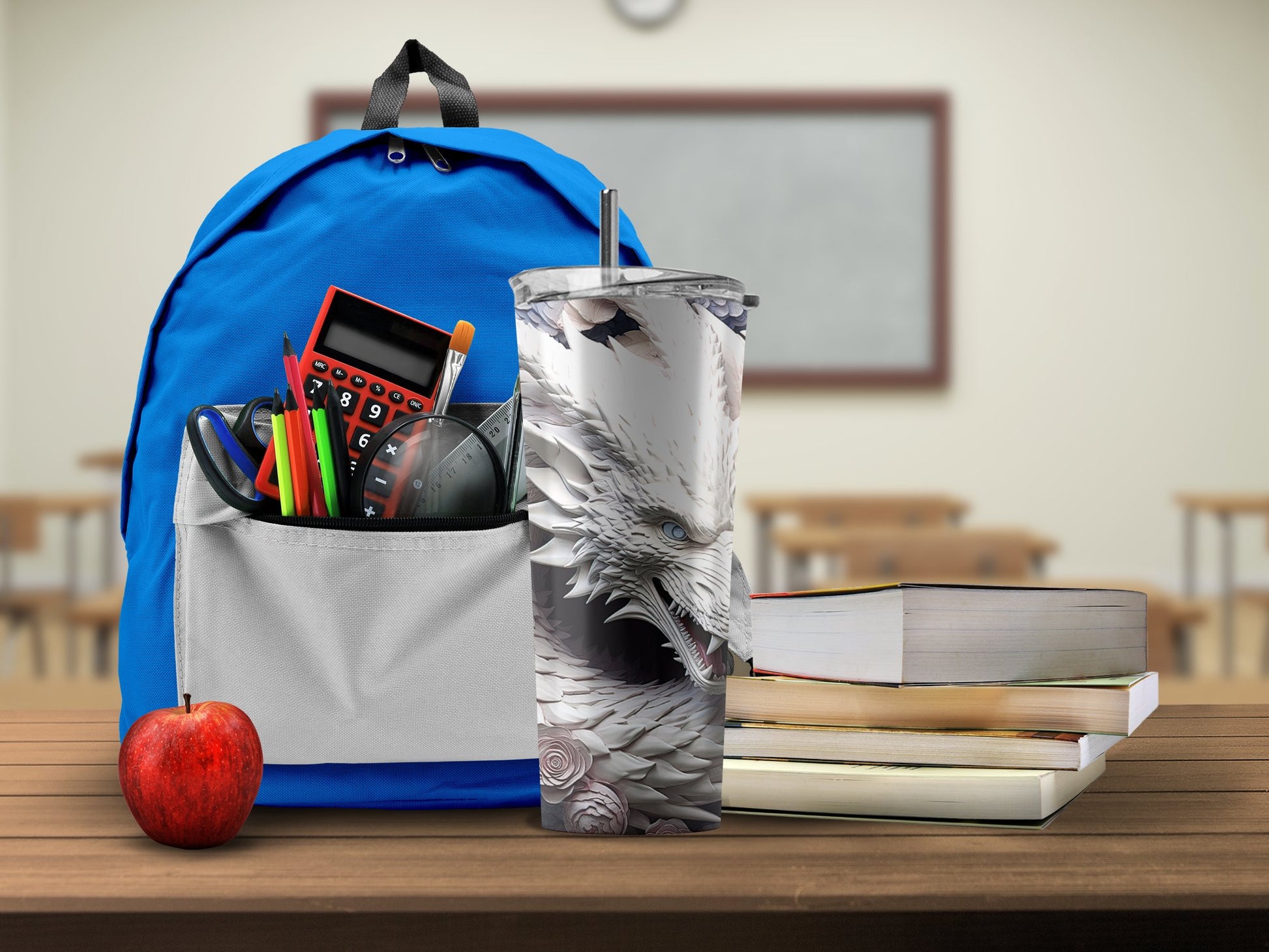 Dragon Design Tumbler Cup for School Travel Product