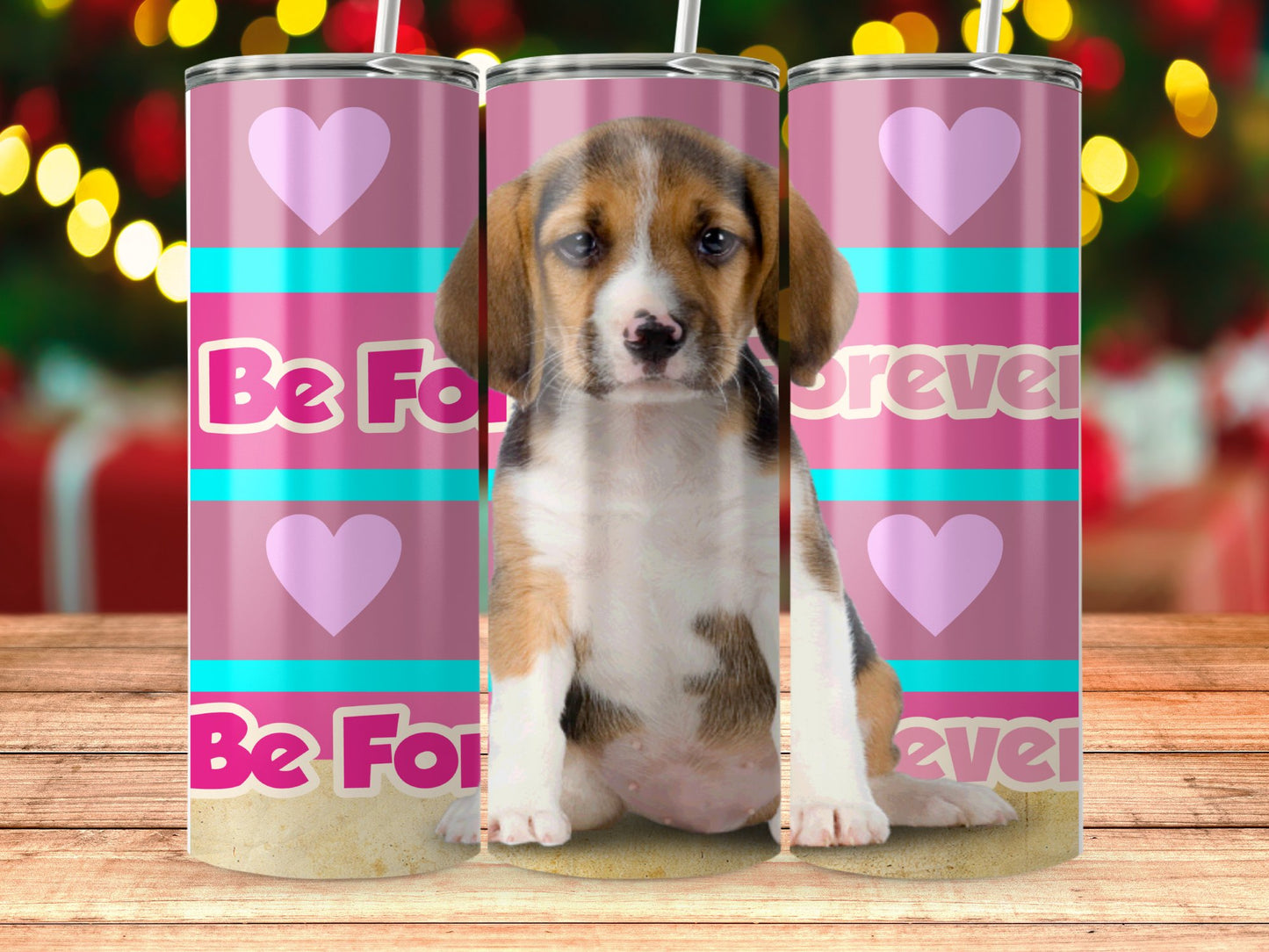 Be Forever Loved Puppy Themed Drink Tumbler product type