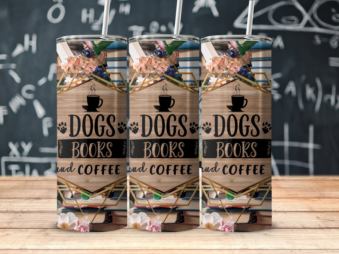 Dogs Books and Coffee Tumbler product type