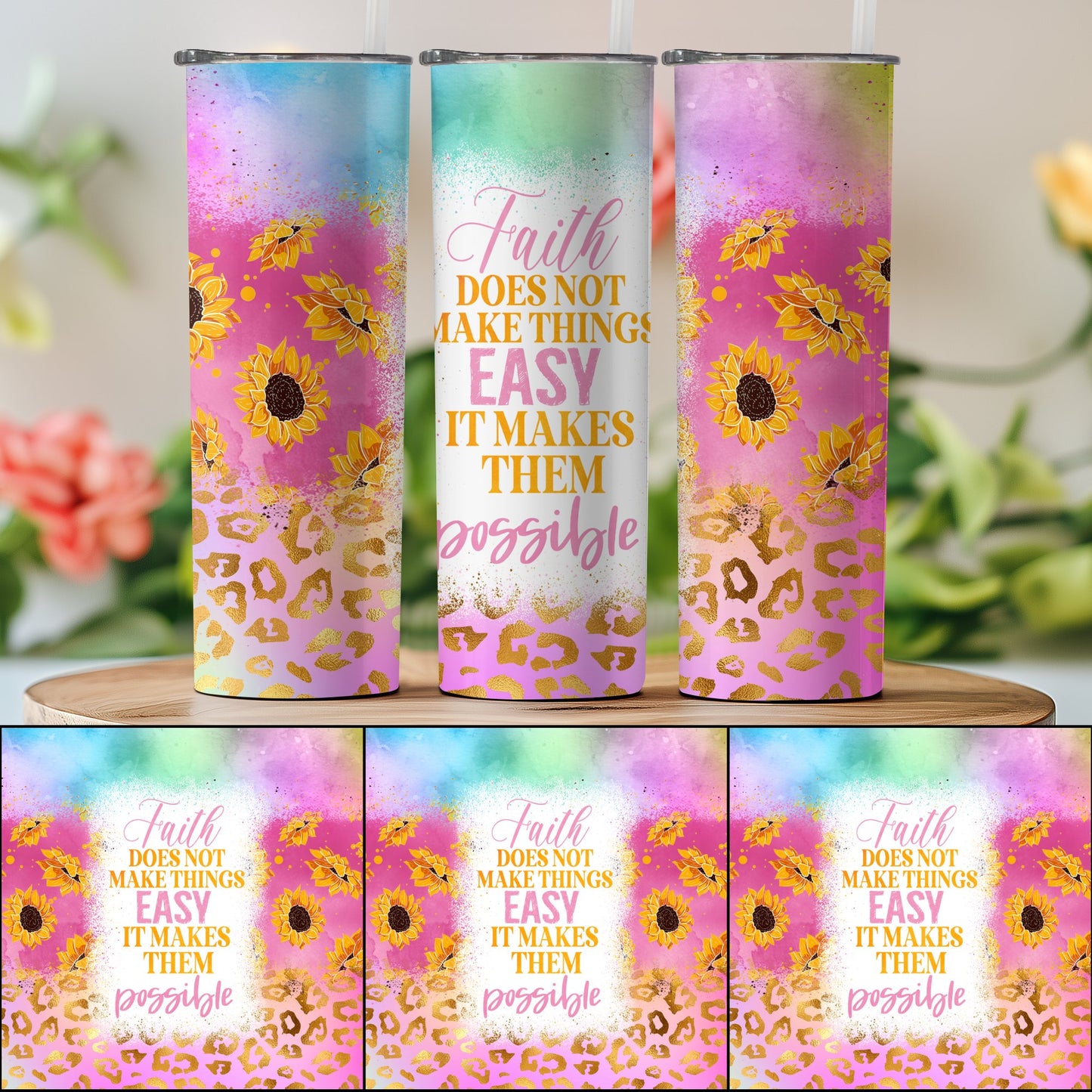 Colorful Inspirational Quotes Tumblers product