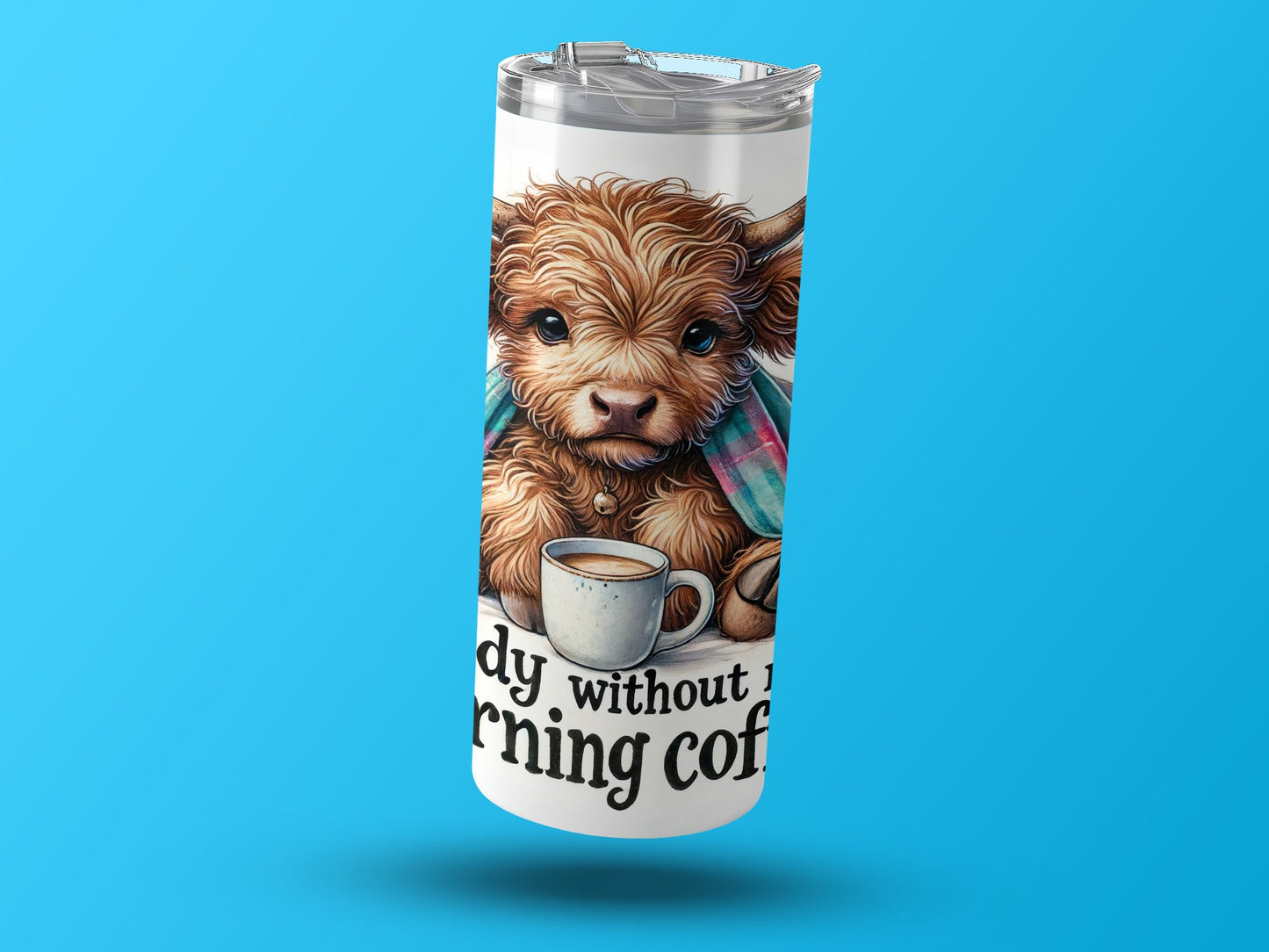 Adorable Cow and Coffee Tumbler for Morning Coffee product type