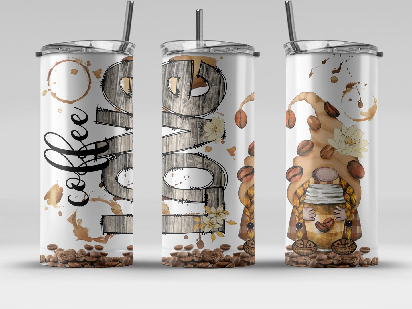 Coffee Love Tumbler with Straw Drinkware product type