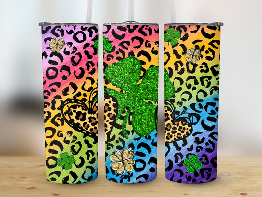 Shamrock Leopard Rainbow (St. Patrick's Tumbler)