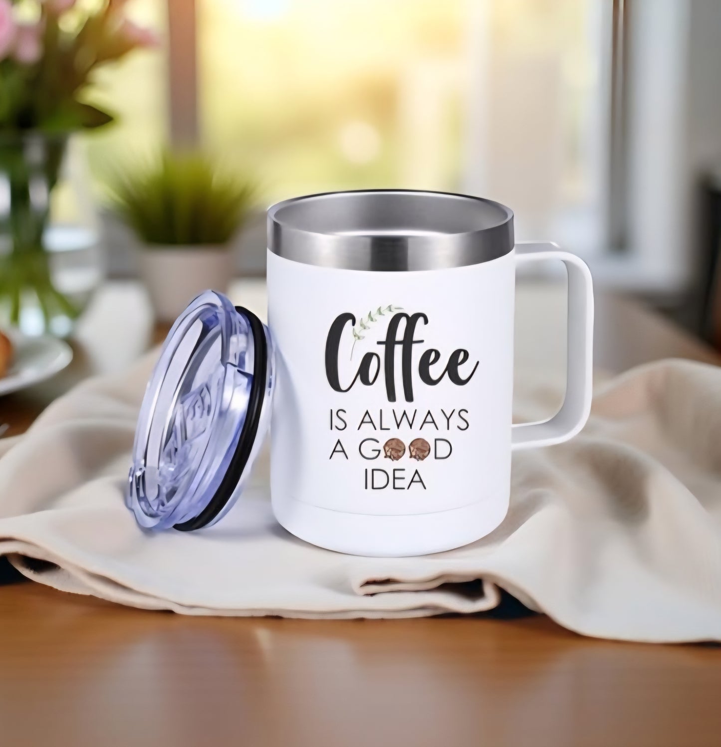 Stainless steel coffee tumbler design your own