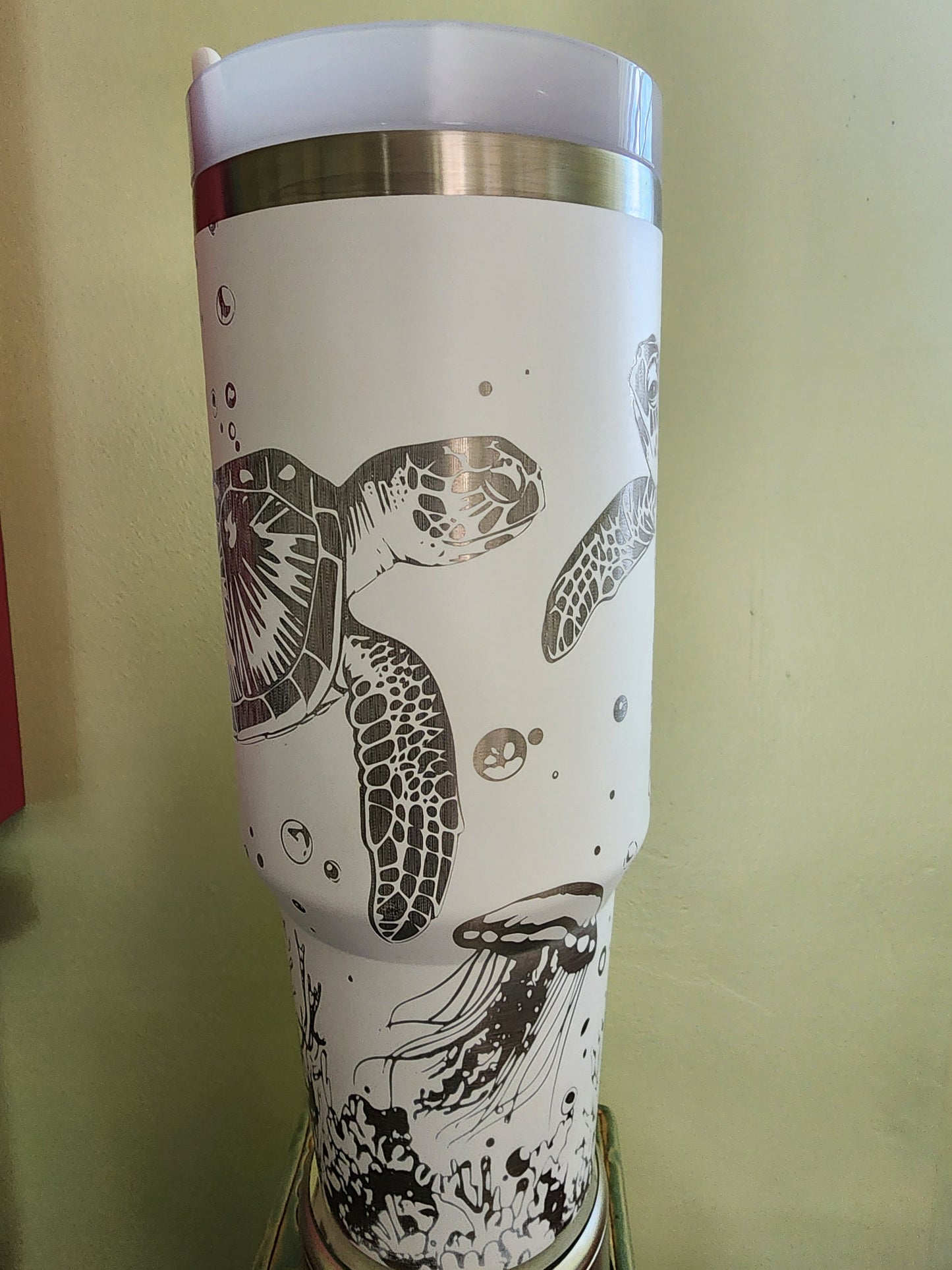 Sea Turtle Laser 40oz. Tumbler