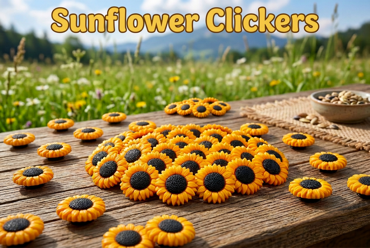 Sunflower Clicker – 3D Printed Fidget