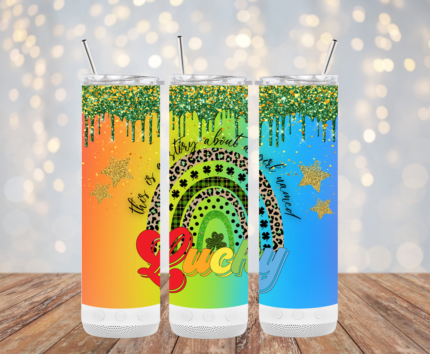 This is a story about a girl named Lucky (St. Patrick's Tumbler)