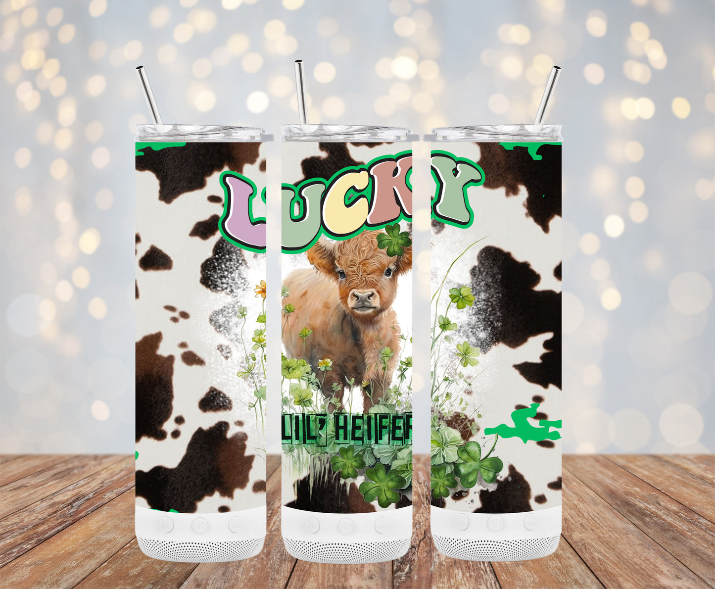 Lucky Lil' Heifer (St. Patrick's Tumbler)
