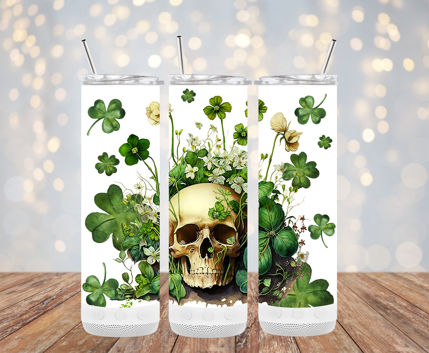 Lucky Skull (St. Patrick's Tumbler)
