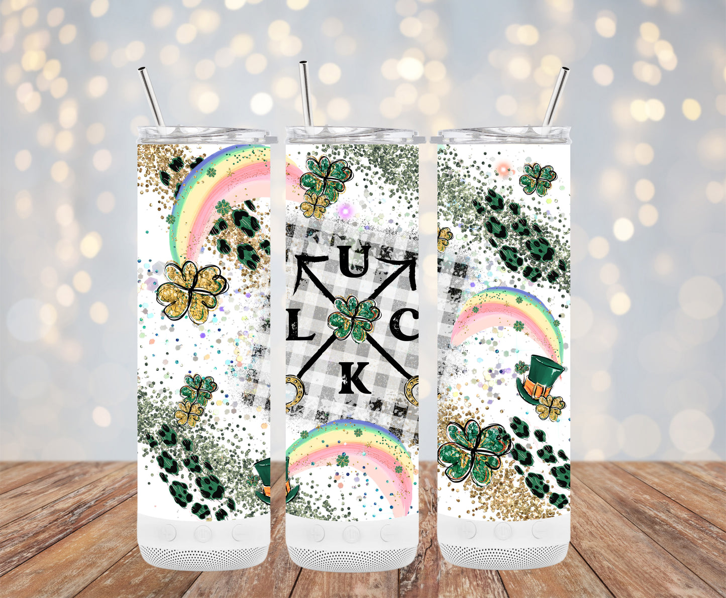 Luck Leopard Plaid (St. Patrick's Tumbler)
