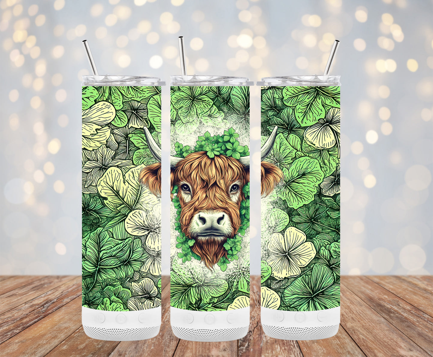 St. Patrick Highland Cow (St. Patrick's Tumbler)