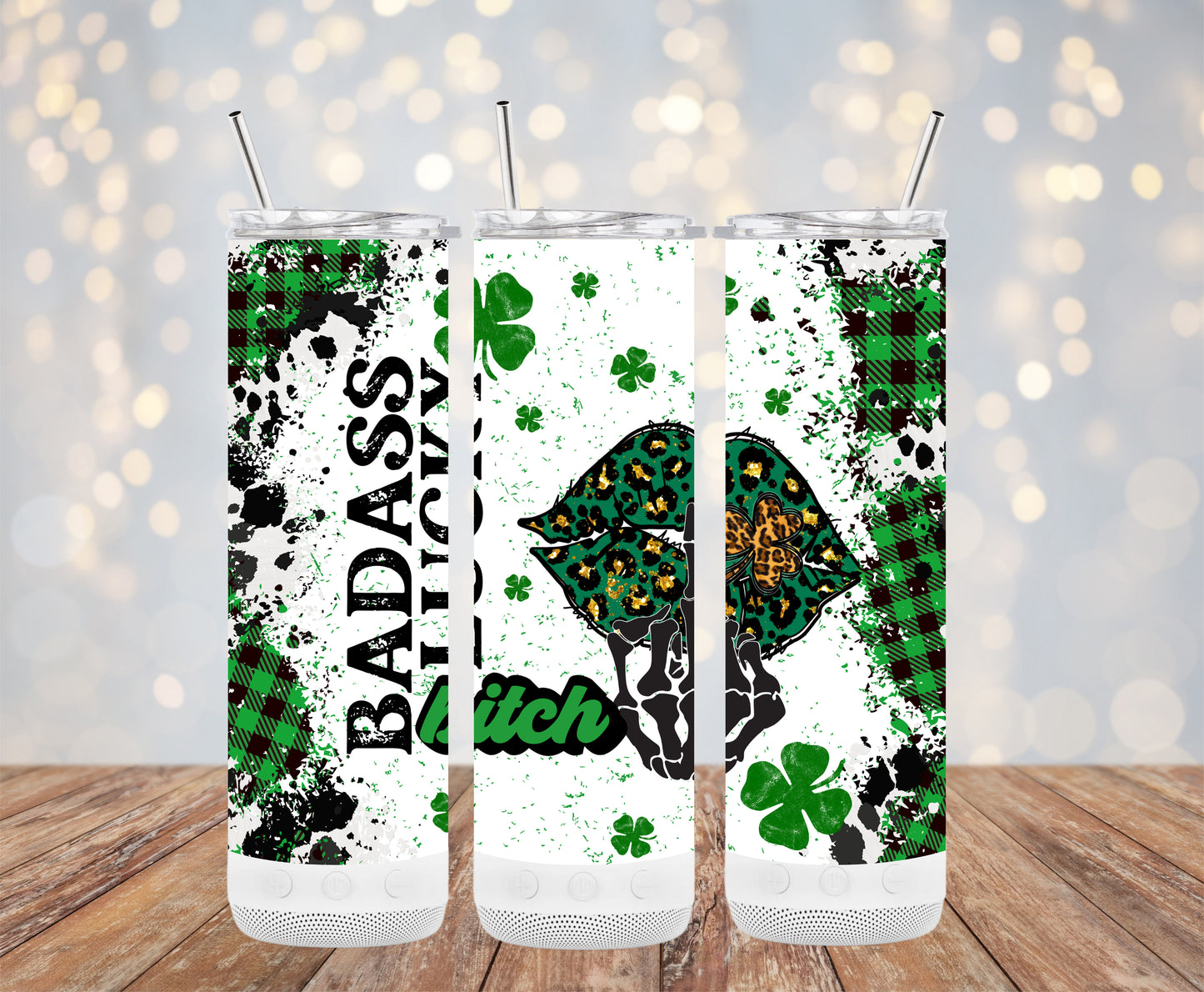 Badass Lucky Bitch (St. Patrick's Tumbler)