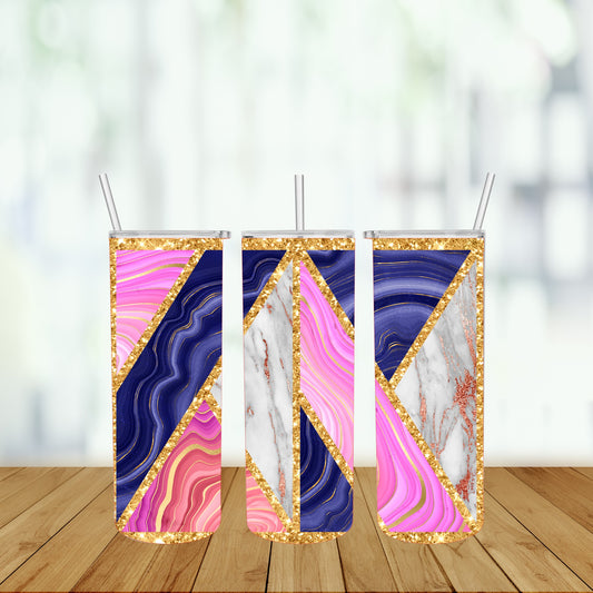 Geometric Gold Glitter