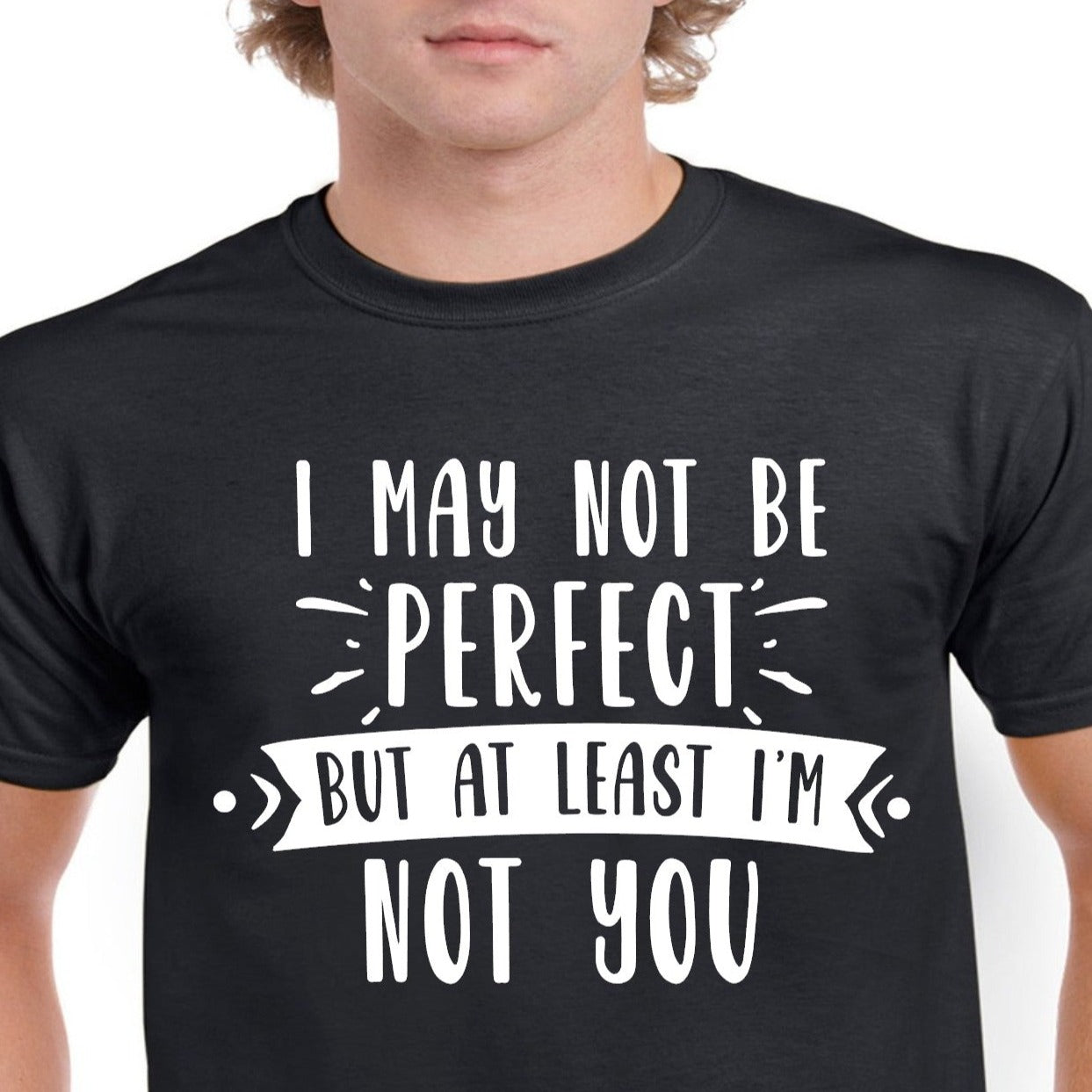 I may not be perfect but at least I'm not you