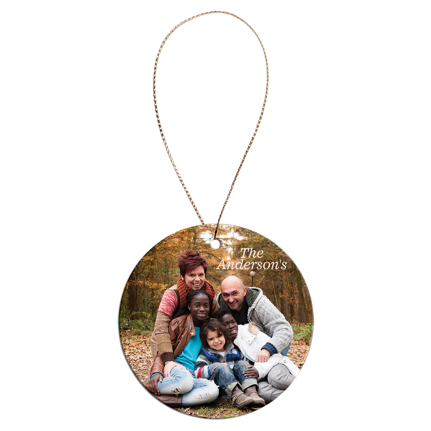 2 1/2" White Sublimatable Round Ceramic Ornament