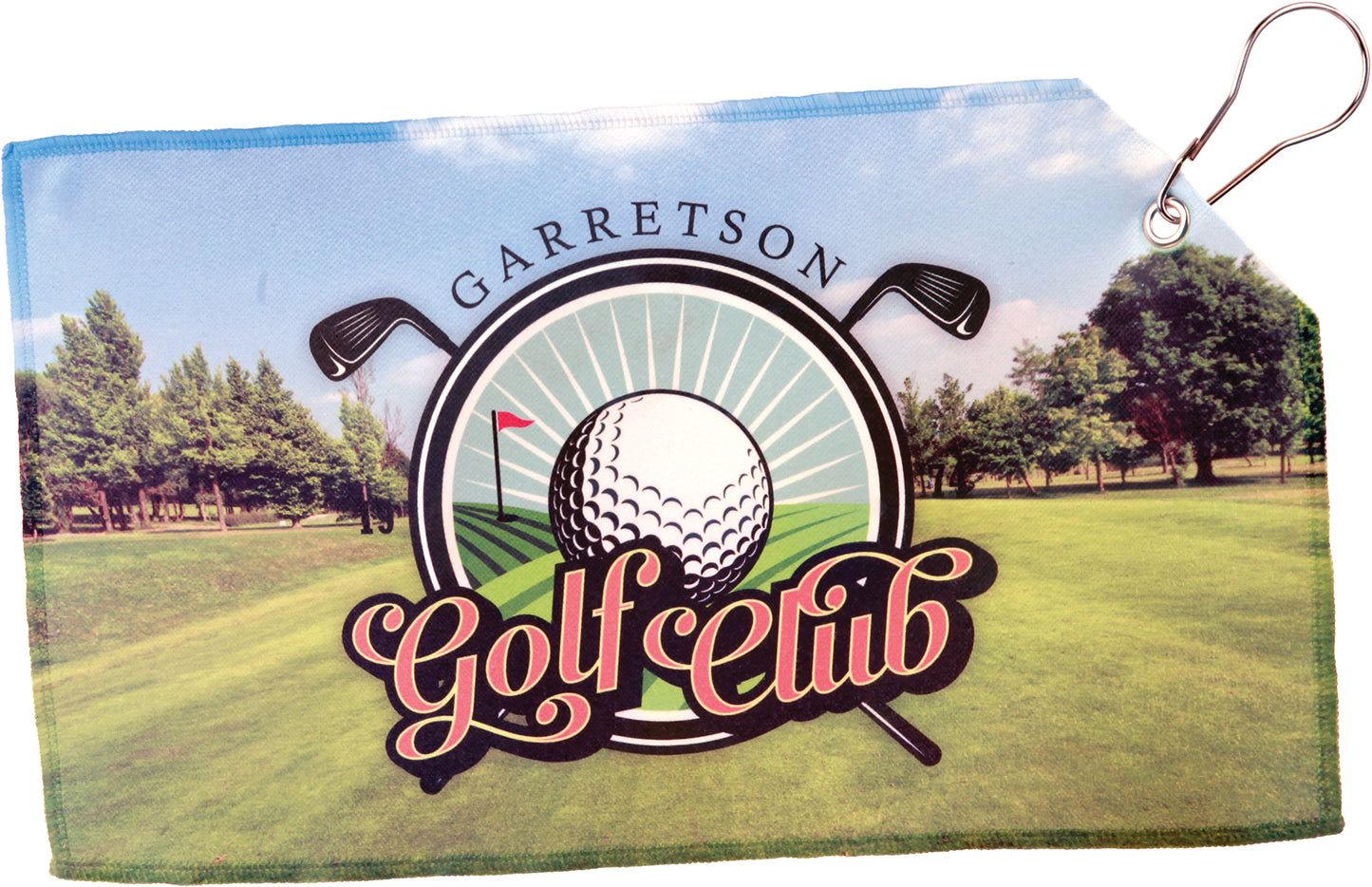 7 1/2" x 13" White Sublimatable Golf Towel