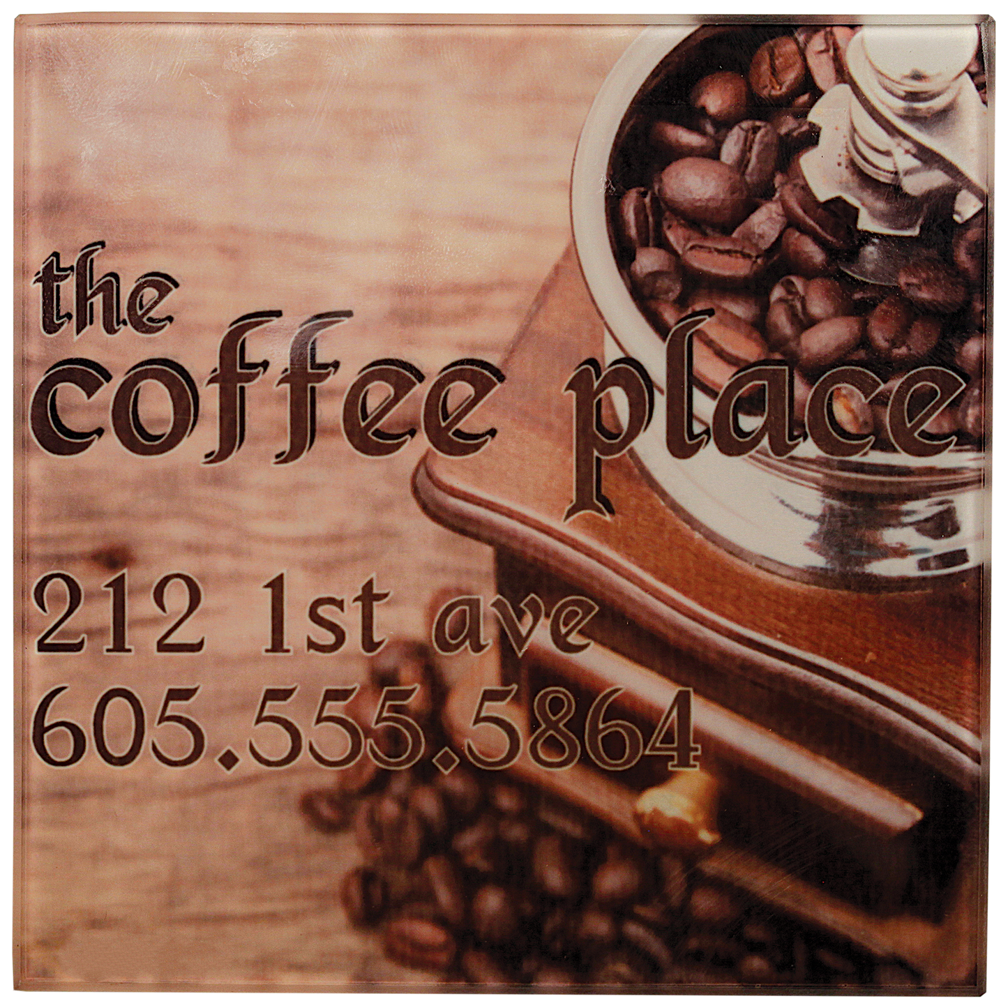 4" x 4" Sublimatable Square Glass Coaster
