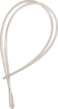 9" Clear Plastic Unisub Bag Tag Straps/Loops