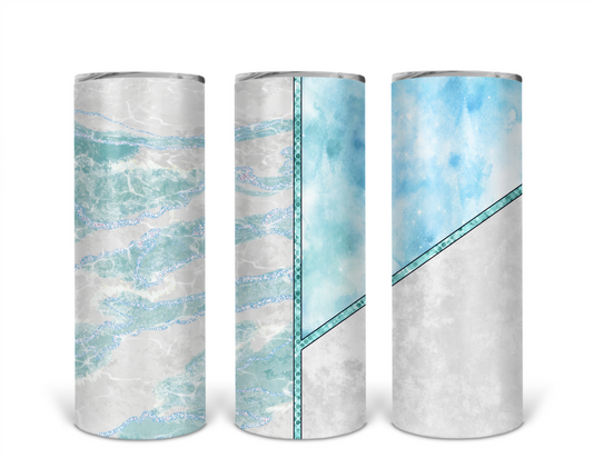 White Quarter Tumbler