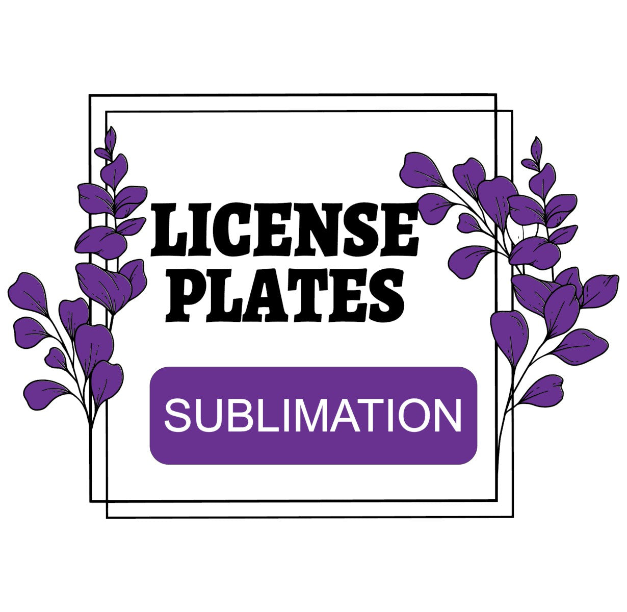 Sublimation License Plate Veteran American Flag