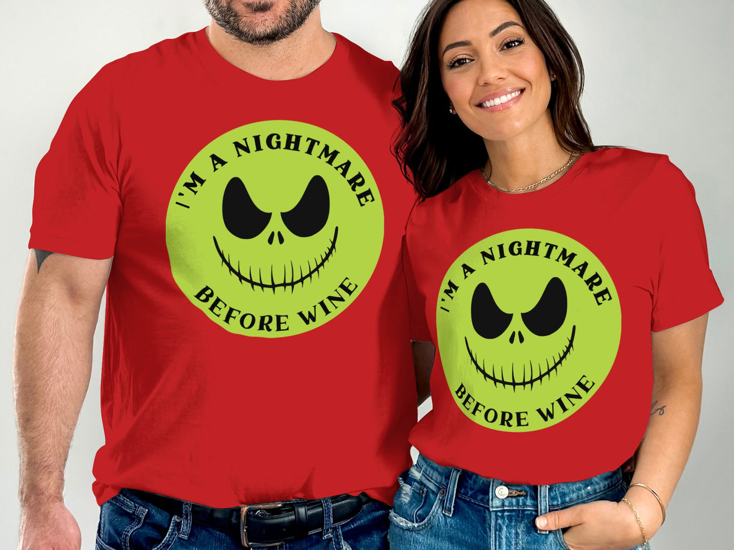 I'm a Nightmare Before Wine Graphic T-Shirt product