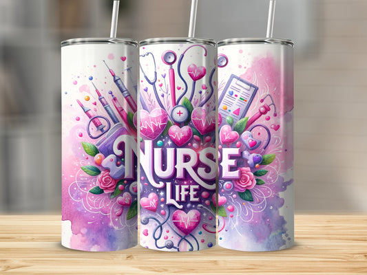 Nurse Life Design with Medical Elements Tumbler product