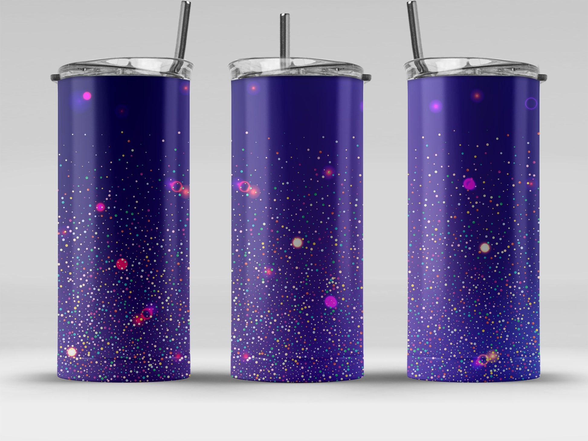 Sparkling Galaxy Pattern Travel Tumbler product type