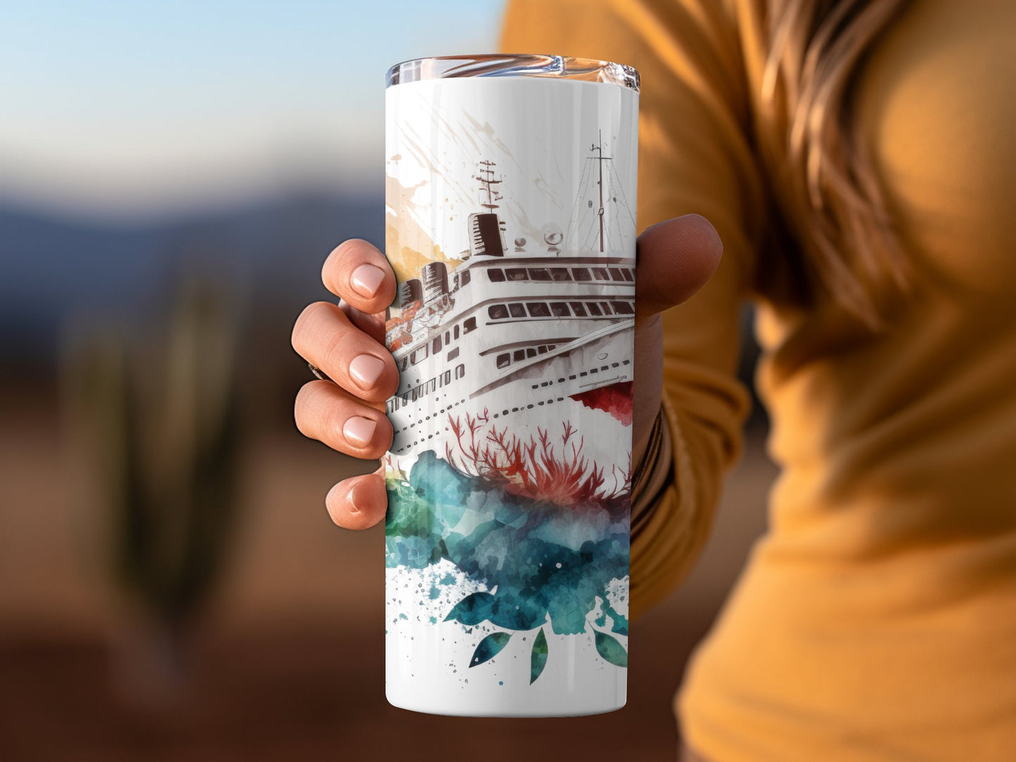 Cruise Ship Design Tall Insulated Travel Mug product