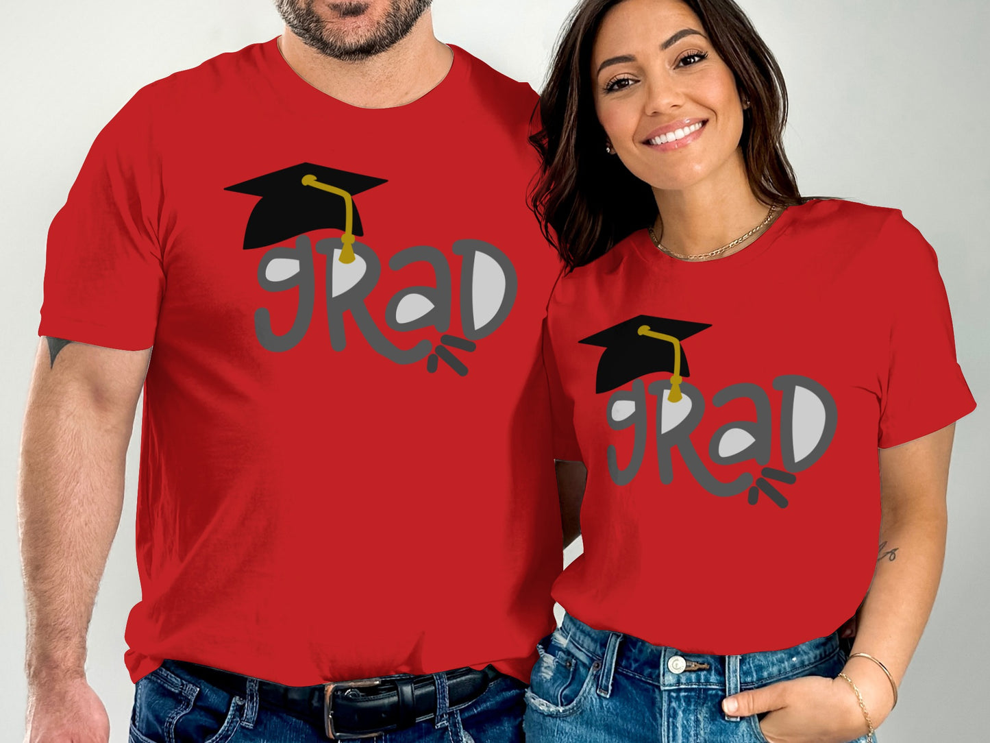 Red Graduation Graphic Tee for Women and Men product