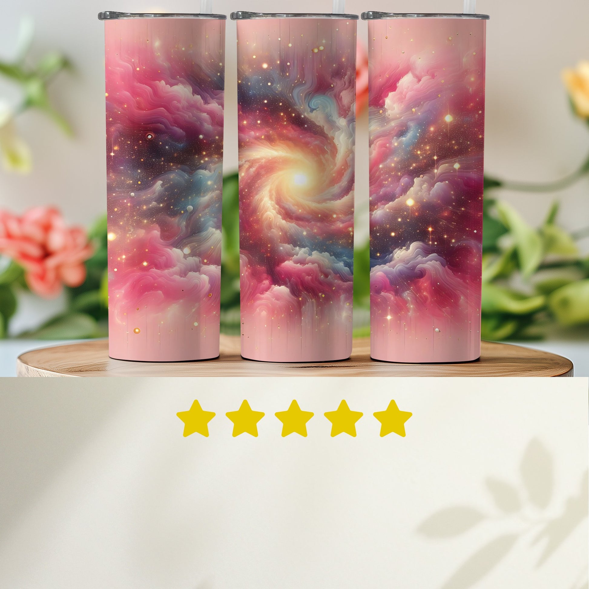 Cosmic Galaxy Swirl Design Insulated Tumbler product