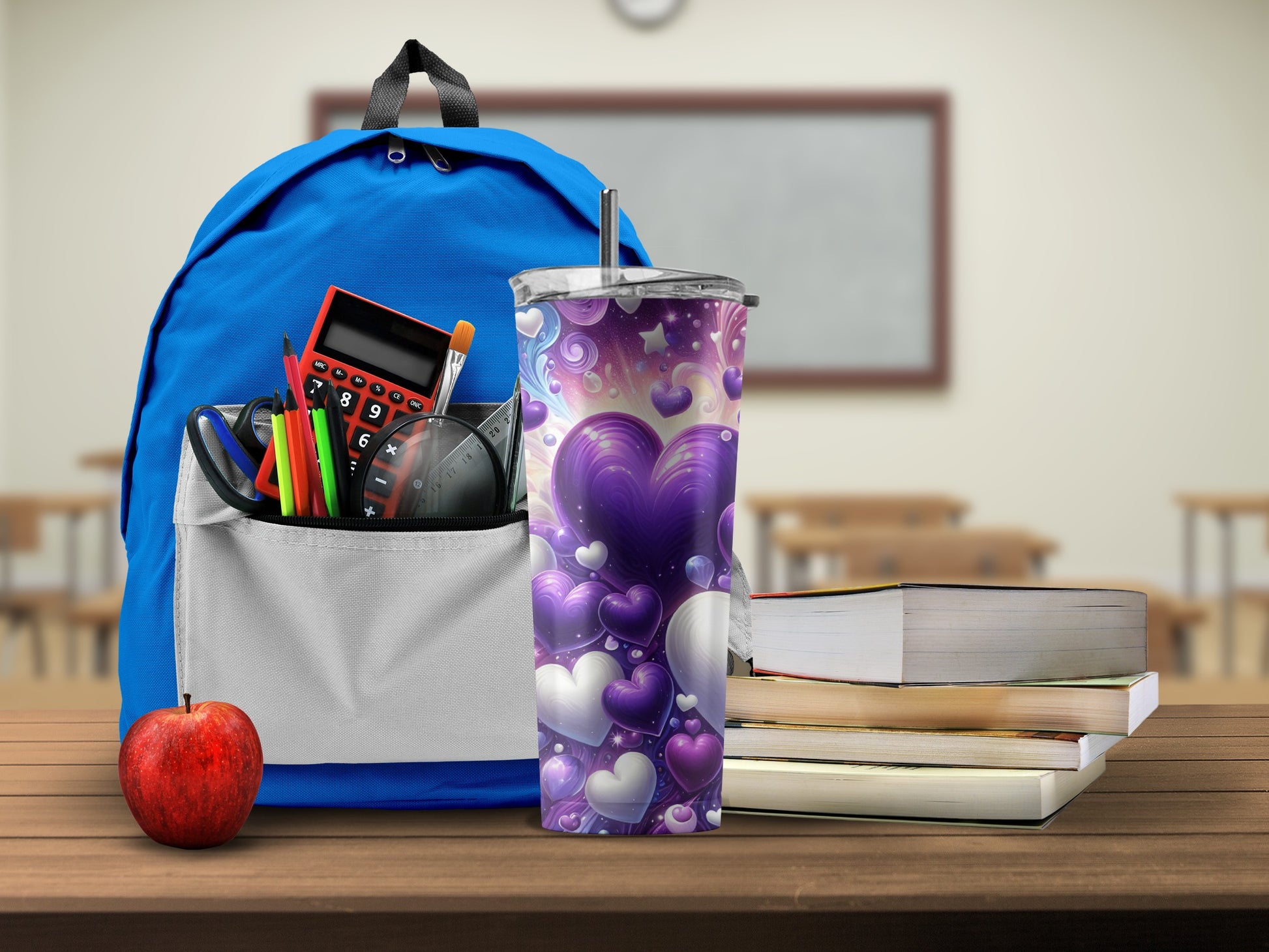 Colorful Back to School Backpack with Accessories