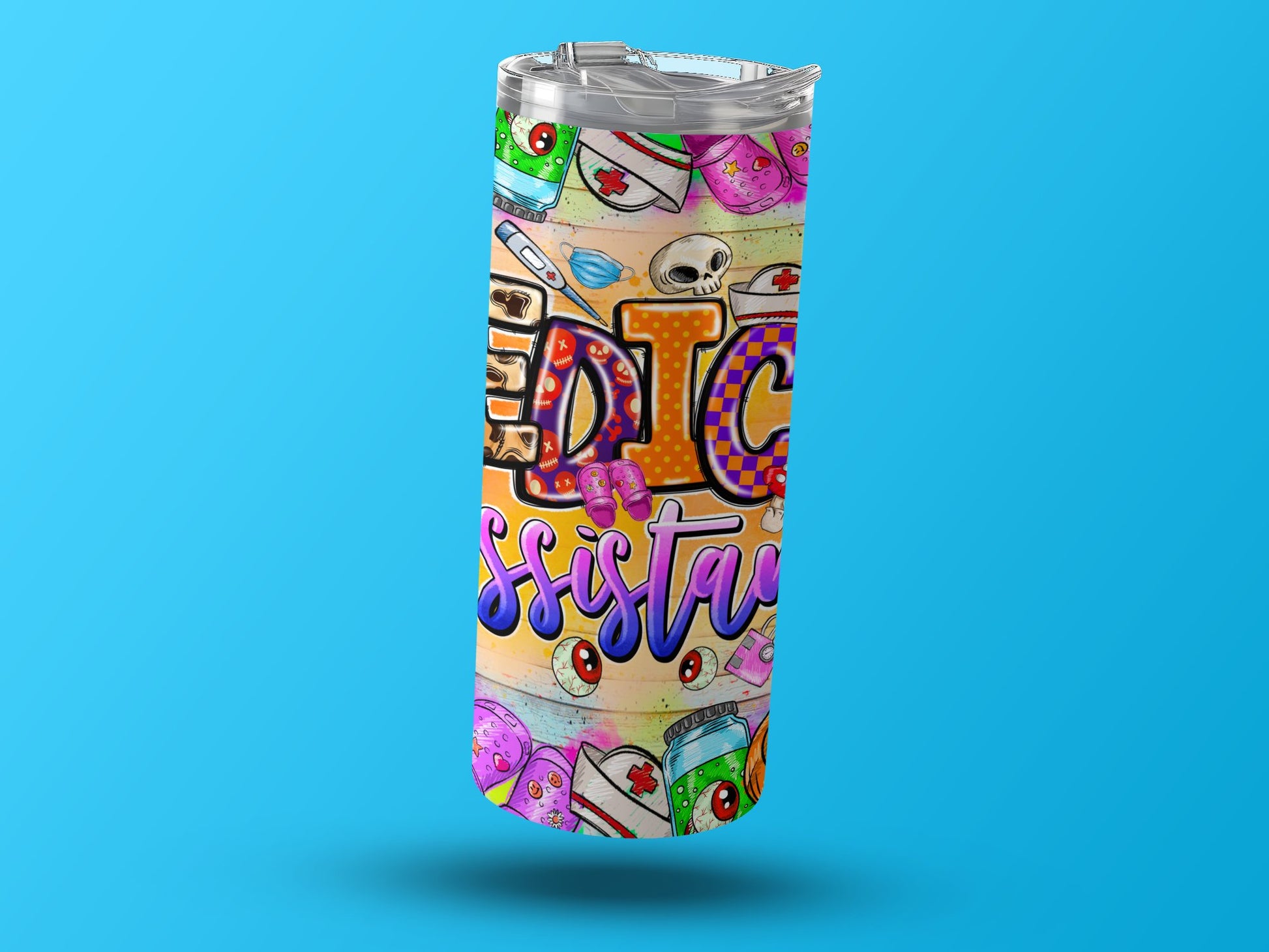 Colorful Medic Assistant Art Design Tumbler product
