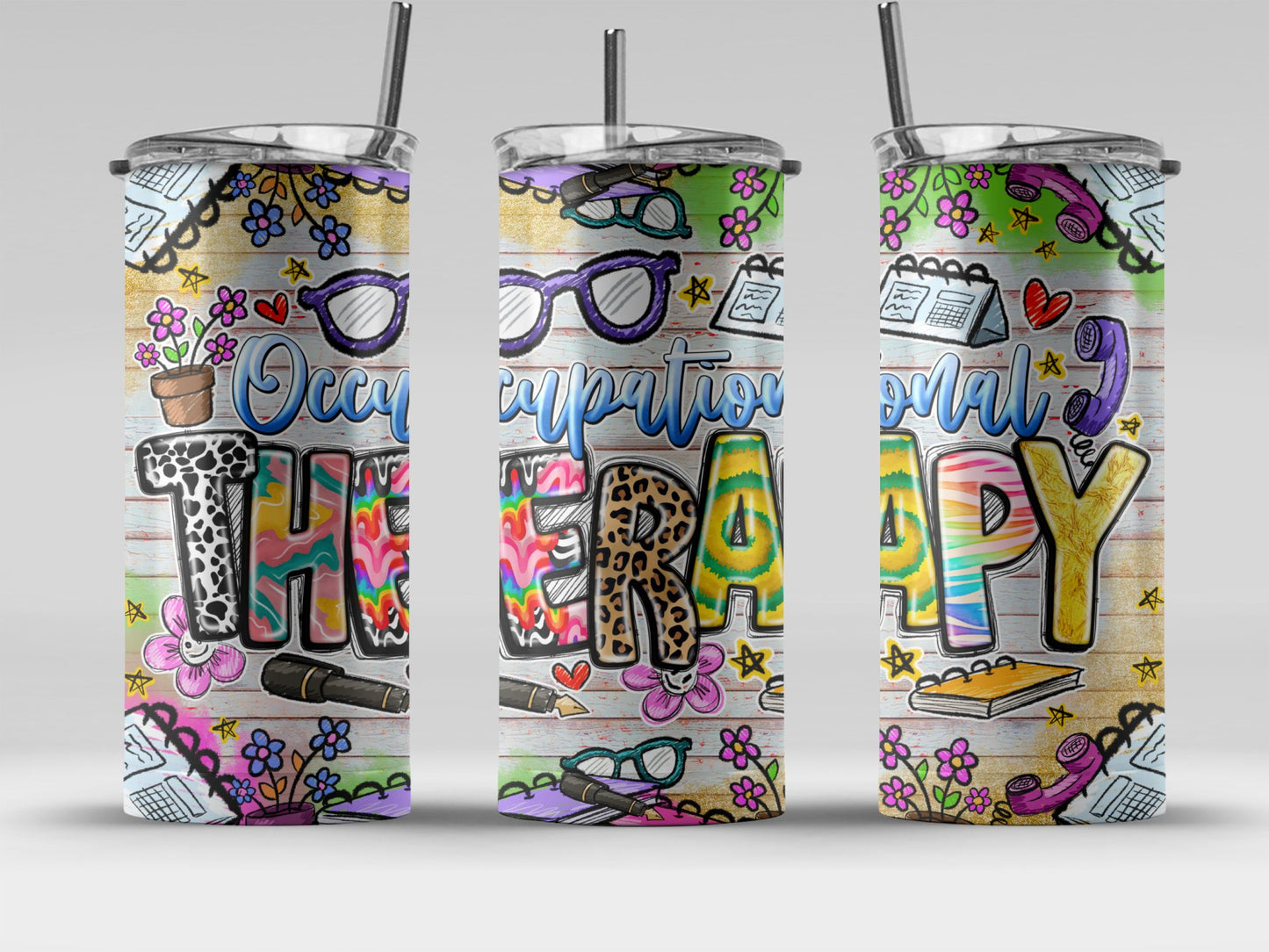 Colorful Occupational Therapy Tumbler product
