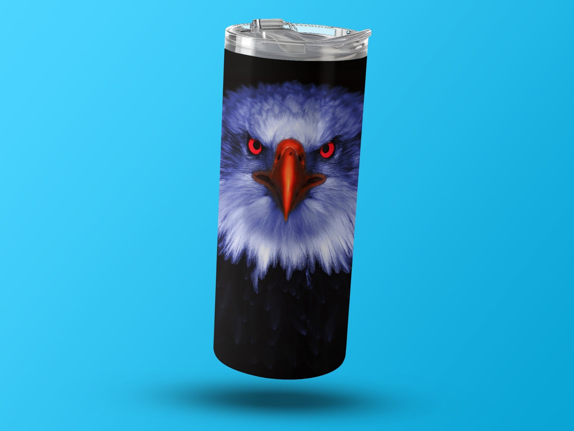 Fierce Bald Eagle Face Illustration Insulated Drinkware product