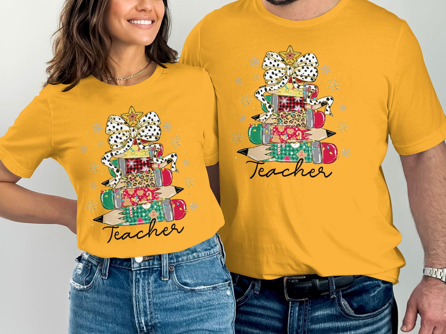Cute Love Teacher Themed Graphic T-Shirt