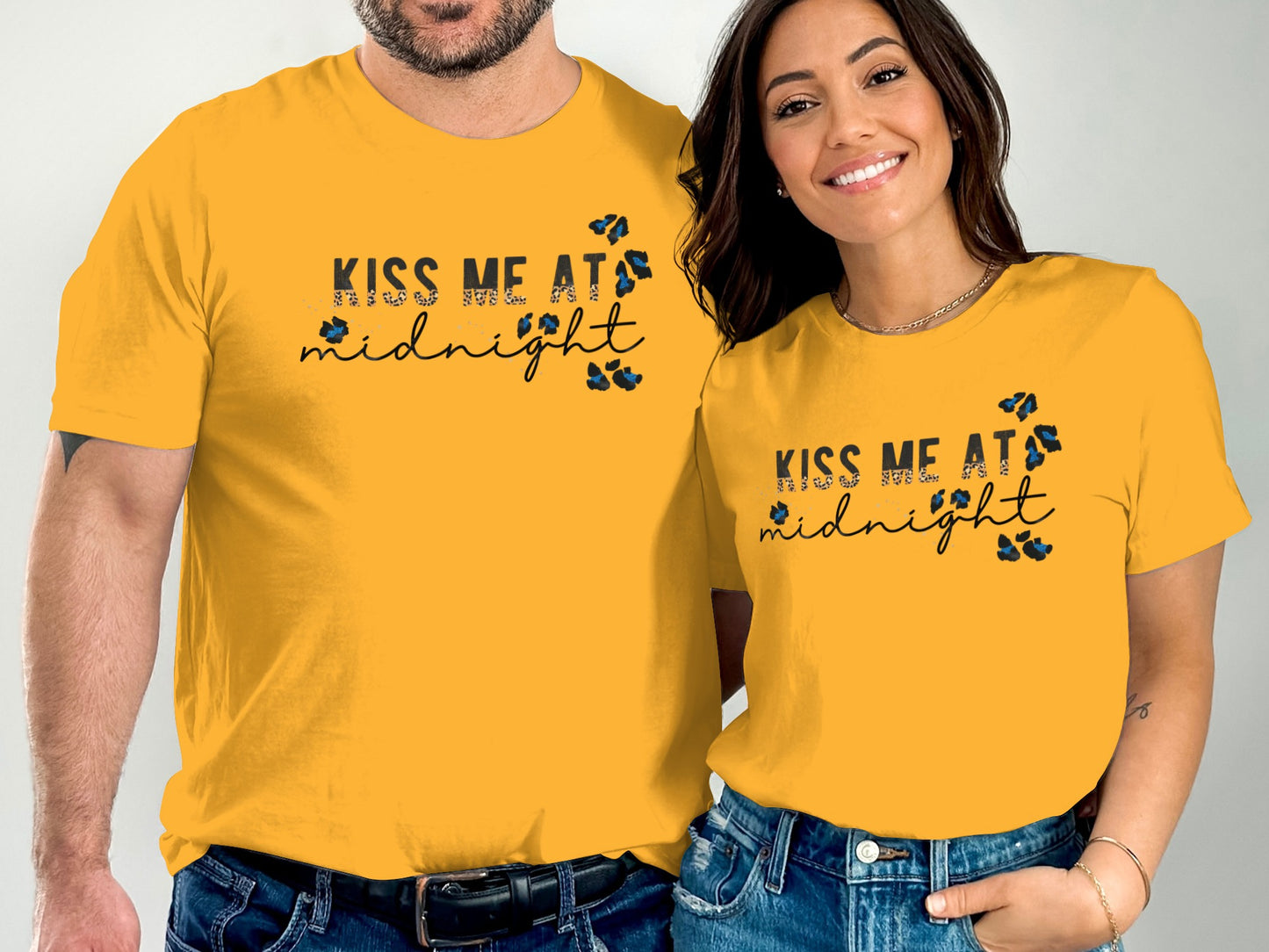 Kiss Me At Midnight Matching Couples T-Shirts
