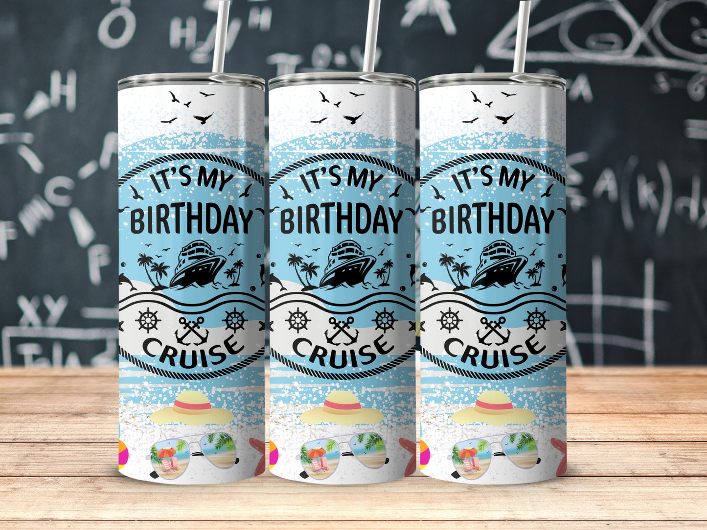 It's My Birthday Cruise Custom Tumbler product type