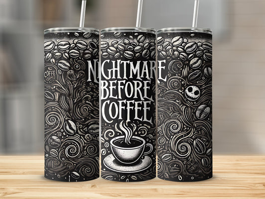 Nightmare Before Coffee Custom Tumbler product type