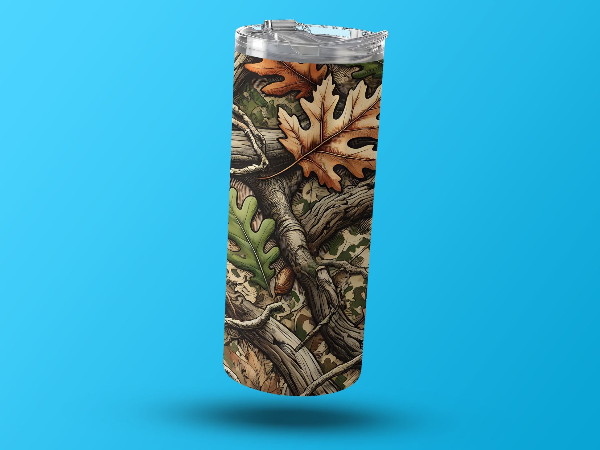 Fall Leaves Camouflage Tall Tumbler Drinking product