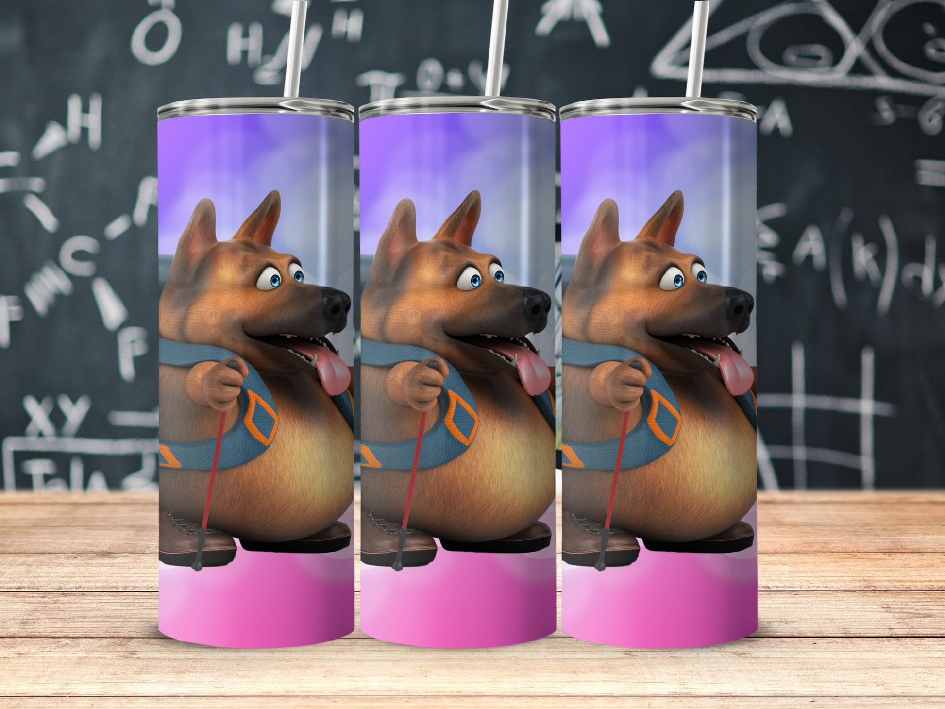 Cute Cartoon German Shepherd Tumbler product