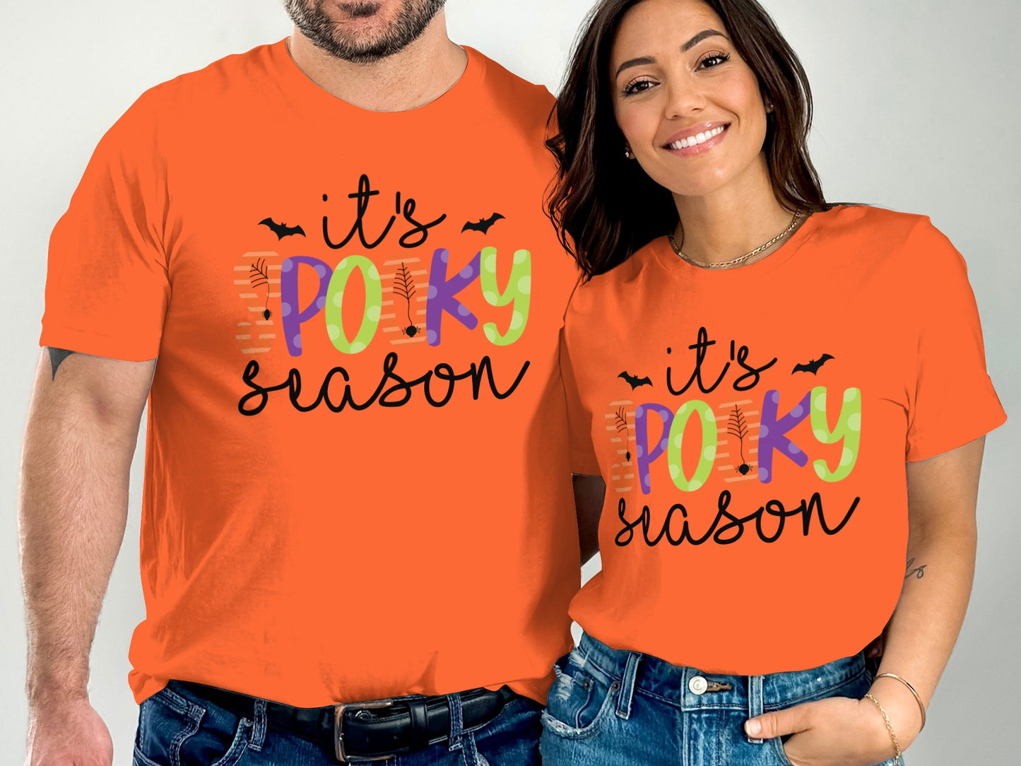Festive Orange Its Pooky Season Graphic Tshirt product type