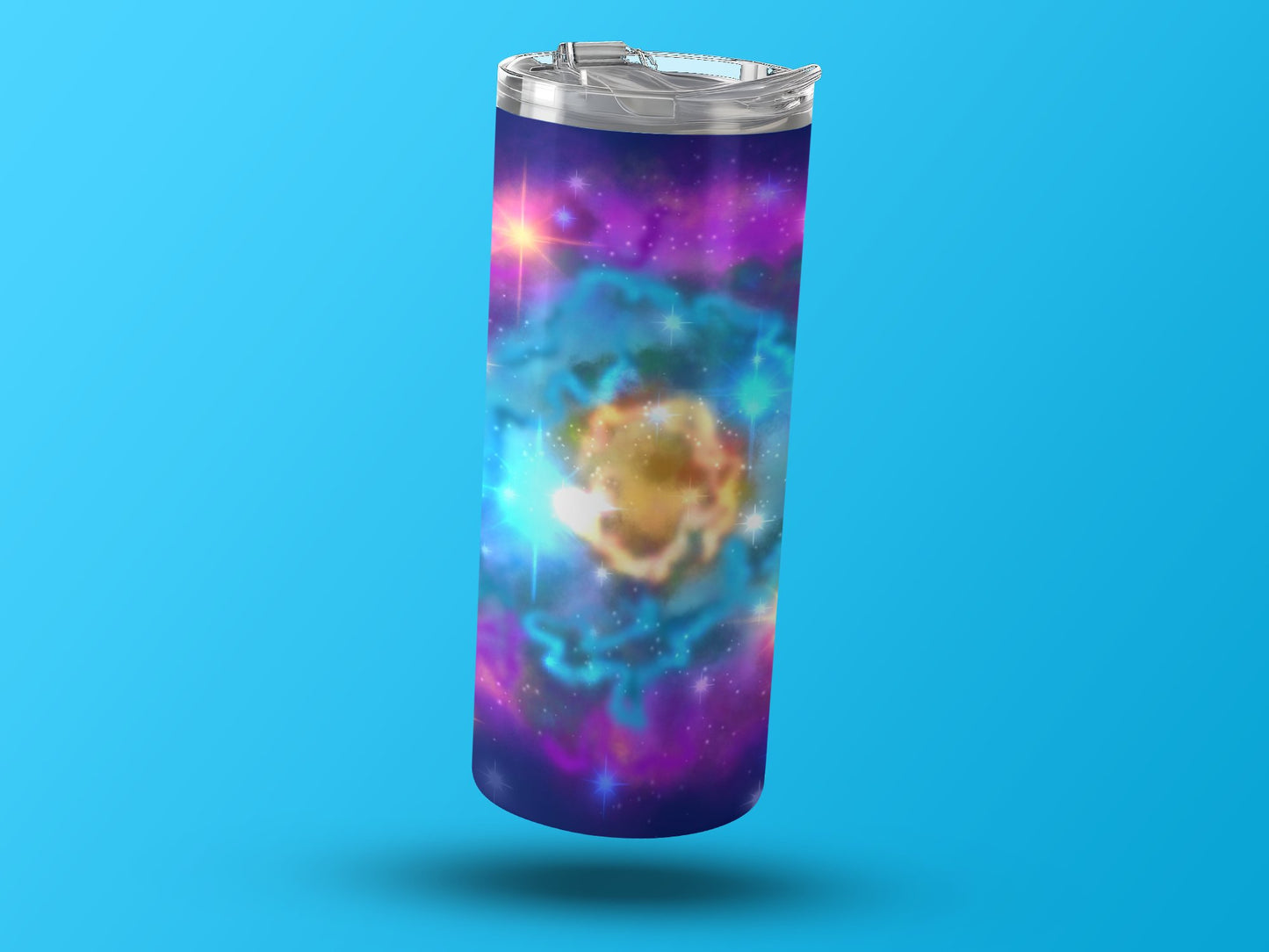 Colorful Space Nebula Design Tumbler Product