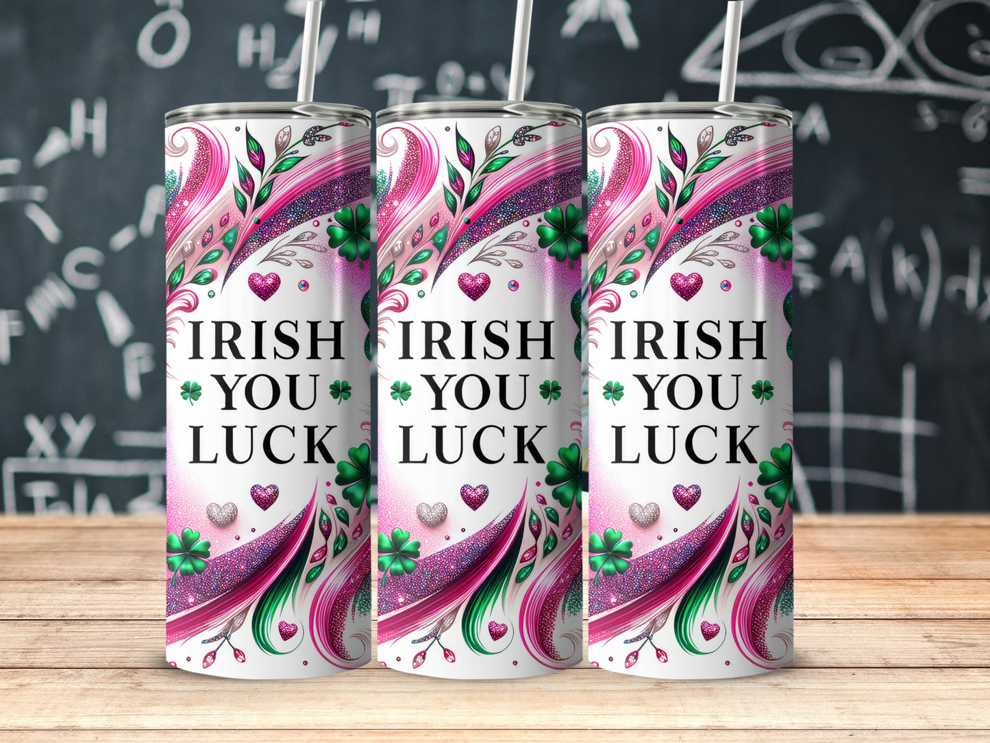 Irish You Luck Colorful Beverage Tumbler for Drinks