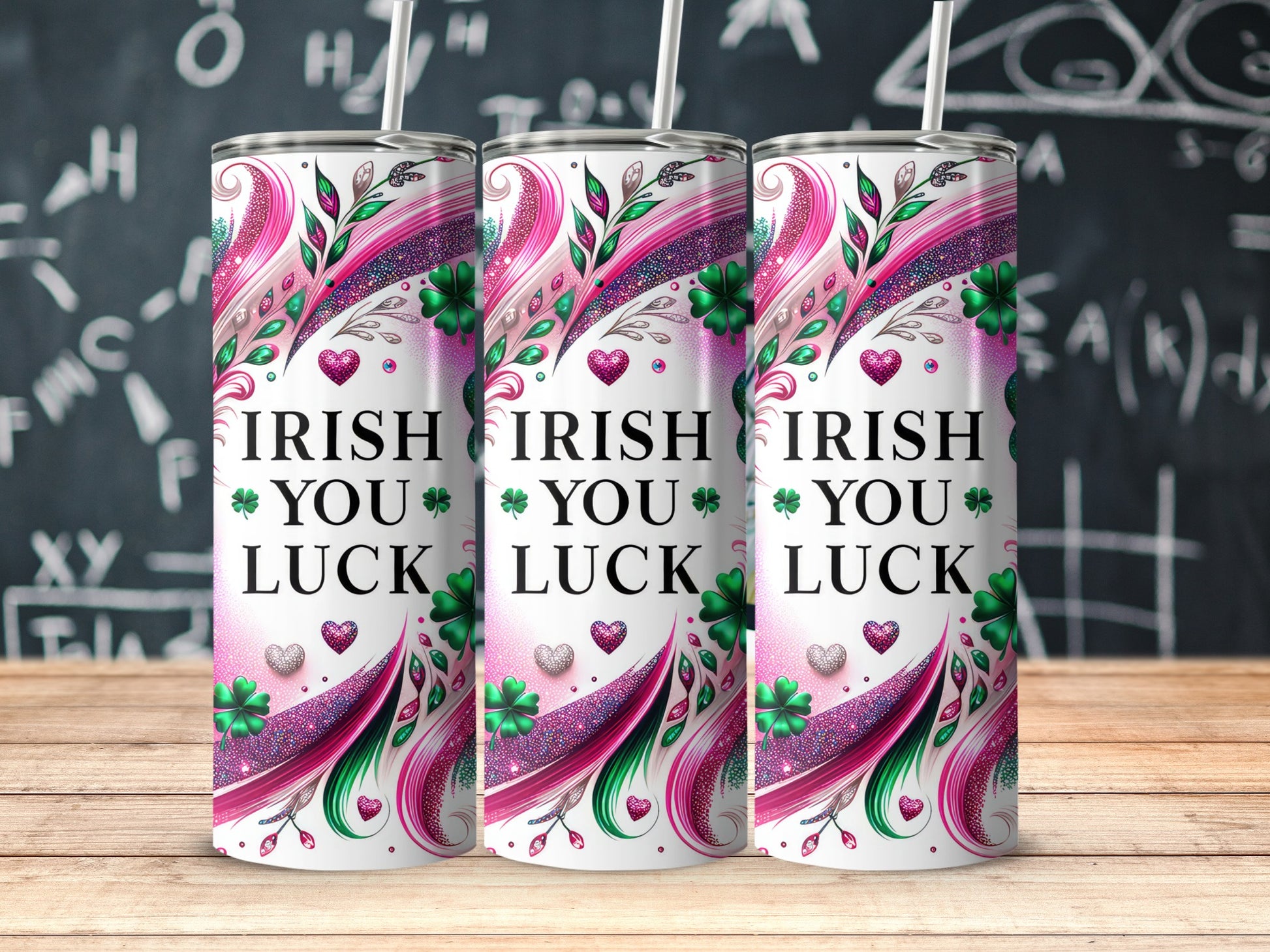 Irish You Luck Colorful Beverage Tumbler for Drinks