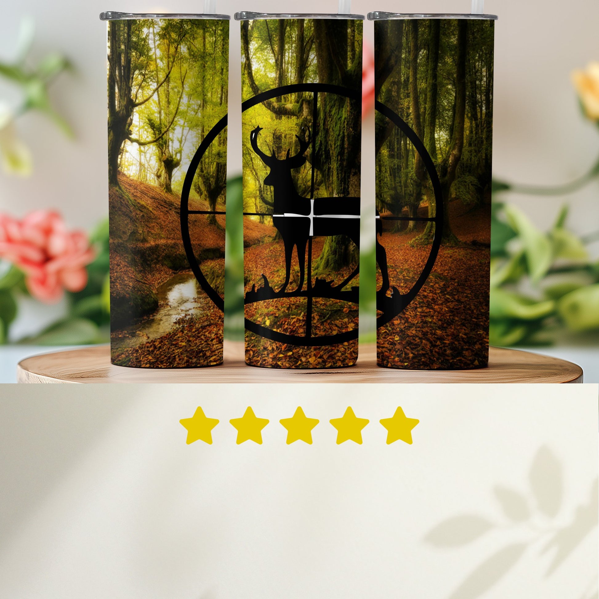 Deer In Forest Design Insulated Tumbler product type