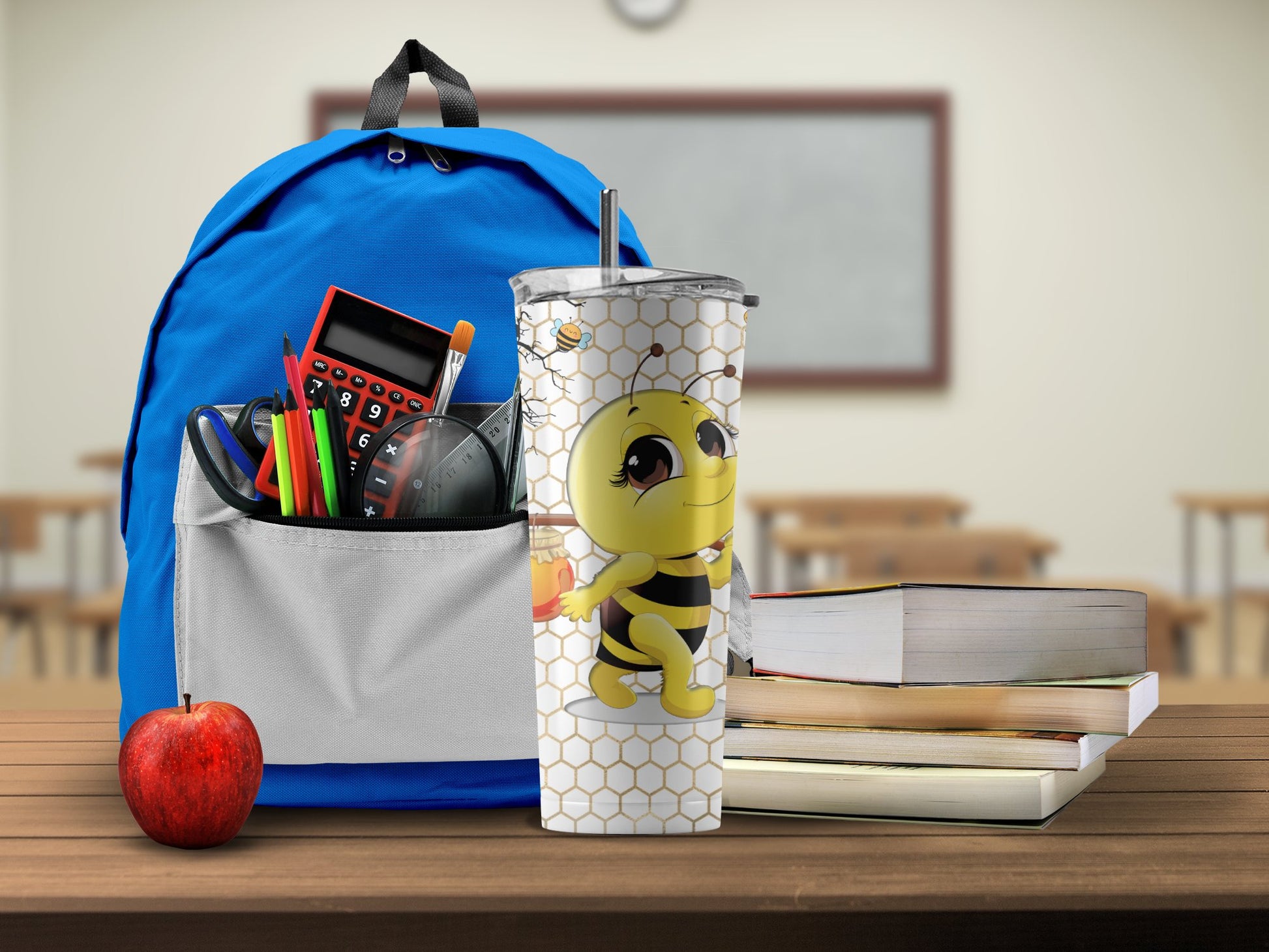 Cheerful Bee Graphic Tumbler for Kids Product