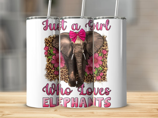 Just a Girl Who Loves Elephants tumbler product