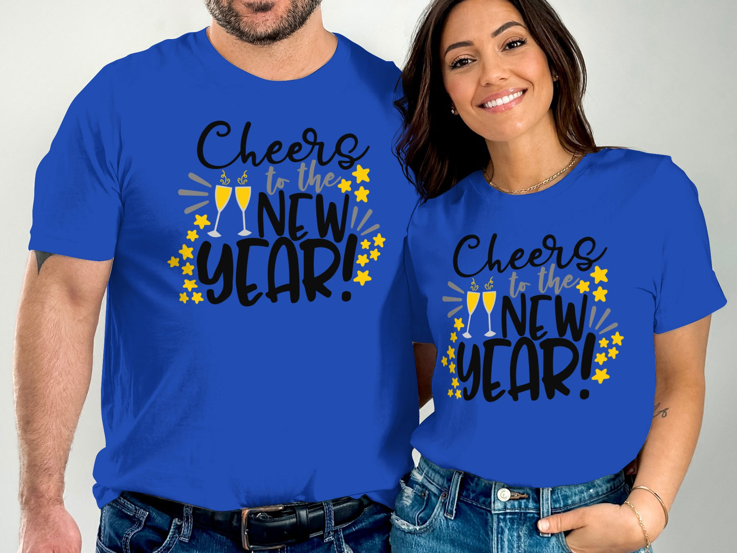 Cheers to the New Year graphic tee