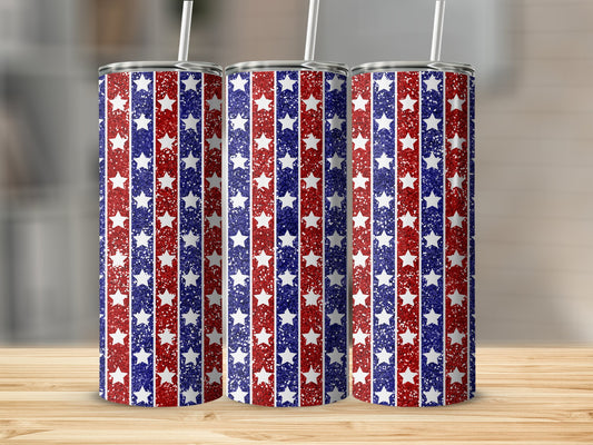 Patriotic Stars and Stripes Tumblers Drinkware Product