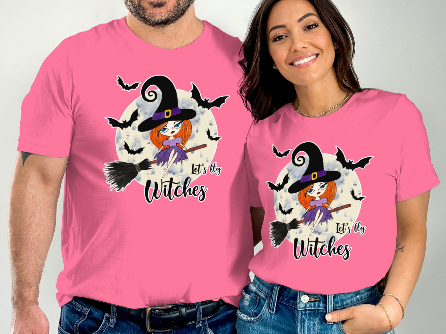 Let's Fly Witches Halloween Theme T-Shirt product